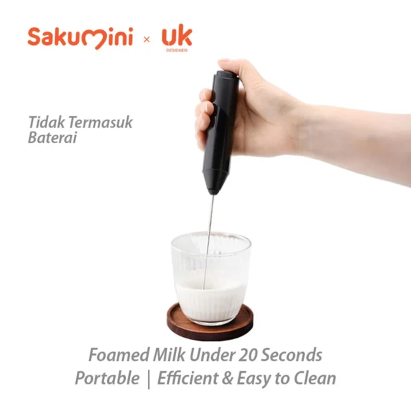 Sakumini Pengocok Susu Pengaduk Portable Electric Milk Frother