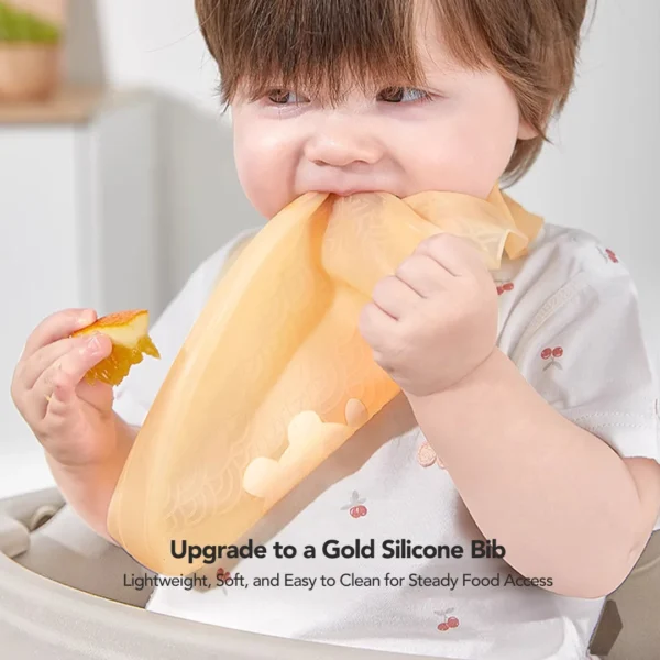 Sakumini Silicone Bib Baby Celemek Makan Bayi Anak Balita Mpasi - Image 4