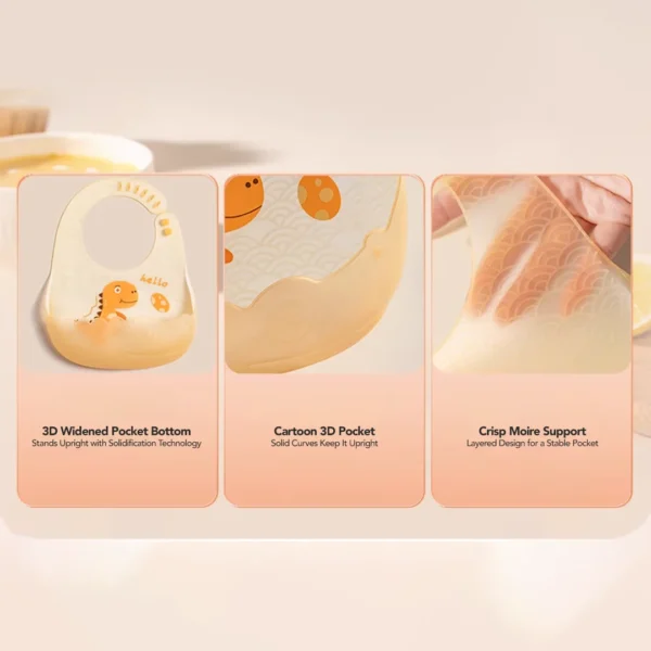 Sakumini Silicone Bib Baby Celemek Makan Bayi Anak Balita Mpasi - Image 7