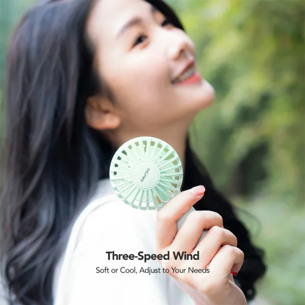 Sakumini Mini Fan Stand Portable Usb Holder Kipas Angin Travel Genggam Duduk - Image 7
