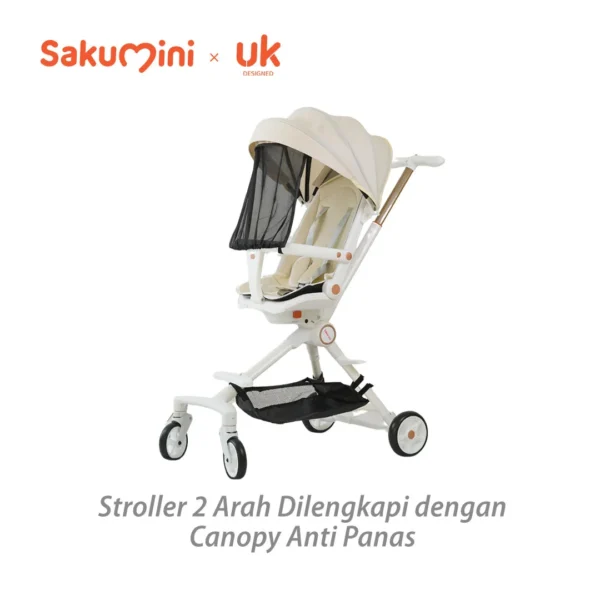 Sakumini Stroller Portable Foldable Kereta Dorong Lipat Canopy Anak Bayi Travelling