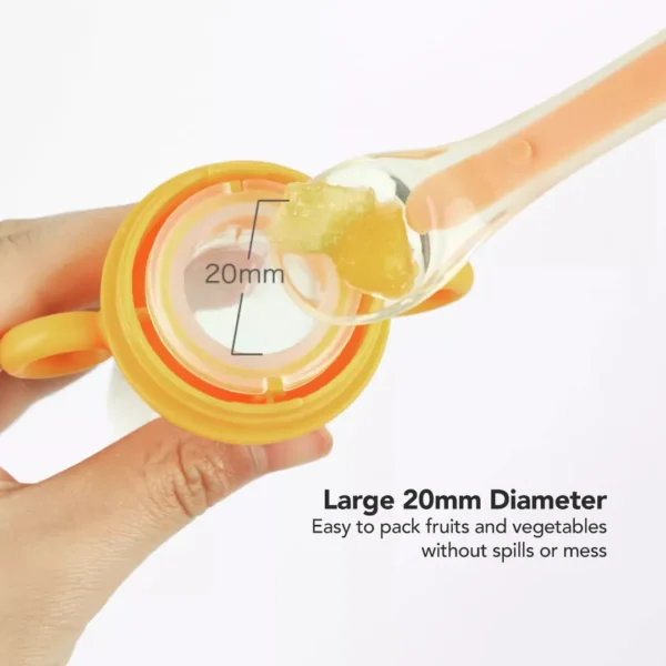 Sakumini Squeeze Spoon Fruit Teether Feeder Silicone Sendok Makan Bayi - Image 5