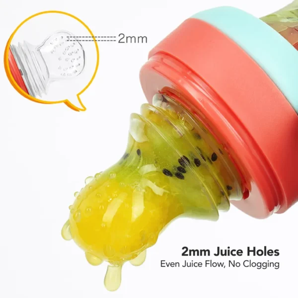 Sakumini Squeeze Spoon Fruit Teether Feeder Silicone Sendok Makan Bayi - Image 6