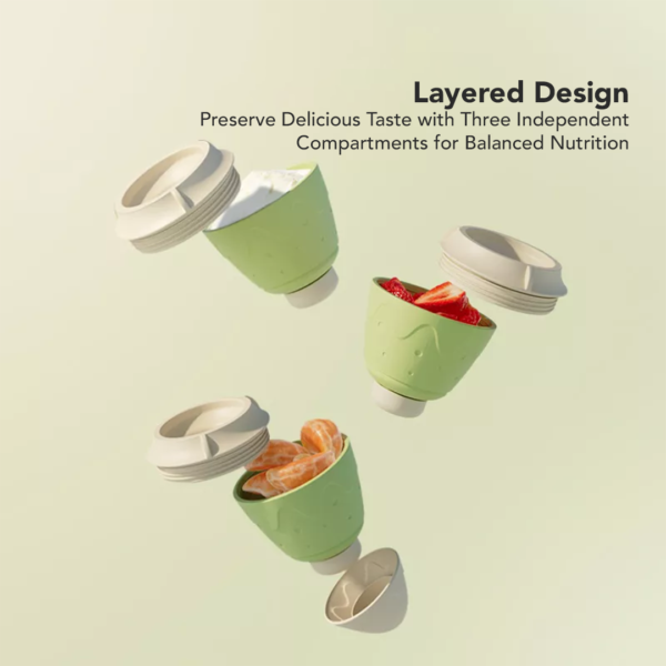 Sakumini Milk Powder Container 3in1 Tempat Susu Bubuk Bayi Anti Lembab - Image 3