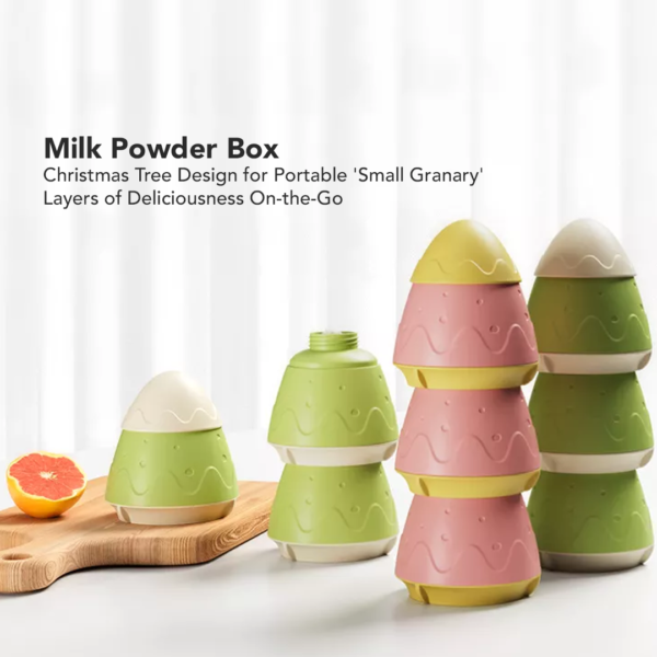 Sakumini Milk Powder Container 3in1 Tempat Susu Bubuk Bayi Anti Lembab - Image 2