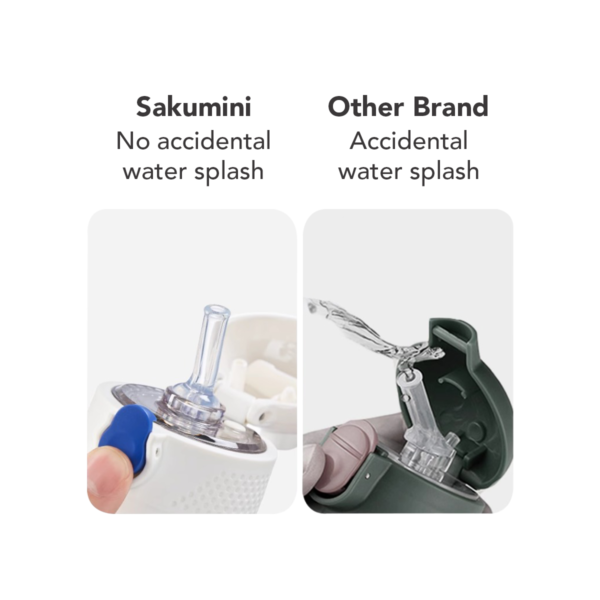 Sakumini Botol Minum Sedotan Termos Stainless Steel Straw Sippy Cup Anak - Image 4