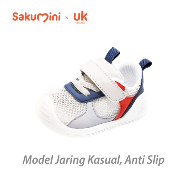 Sakumini Sepatu Toddler Prewalker Kasual Slip On Sneaker Unisex Anak