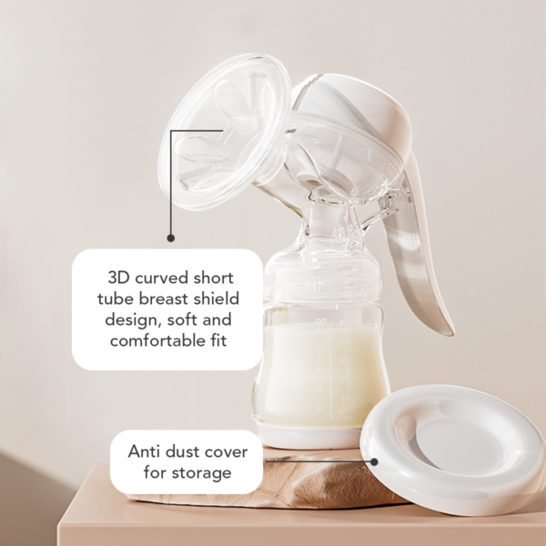 Sakumini Pompa Asi Manual Breast Pump Portable Anti Backflow Hisap Kuat - Image 7