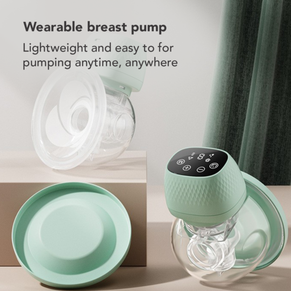 Sakumini Pompa Asi Elektrik Hands Free Wearable Breast Pump Smart Display Rechargeable - Image 4