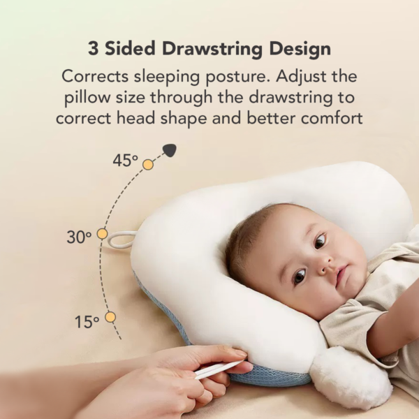 Sakumini 2in1 Newborn Head Shape Baby Pillow Bantal Kepala Anti Peyang Bayi Anak - Image 7