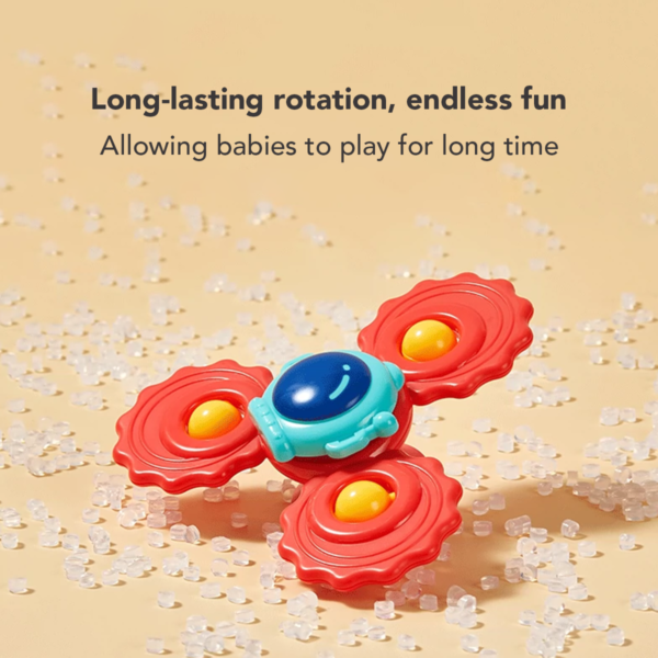 Sakumini 3in1 Fidget Spinner Suction Mainan Anak Edukasi Pop it Sensorik Motorik Bayi - Image 7