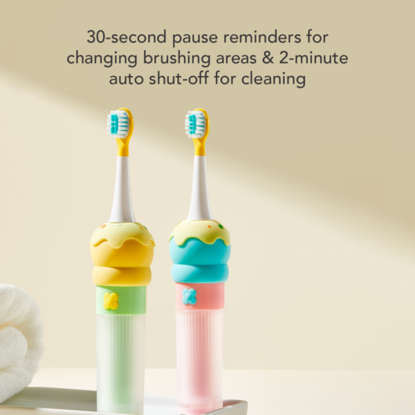 Sakumini 3IN1 Electric Toothbrush Sikat Gigi Gusi Sensitif Elektrik Anak Lembut Waterproof Rechargeable - Image 2