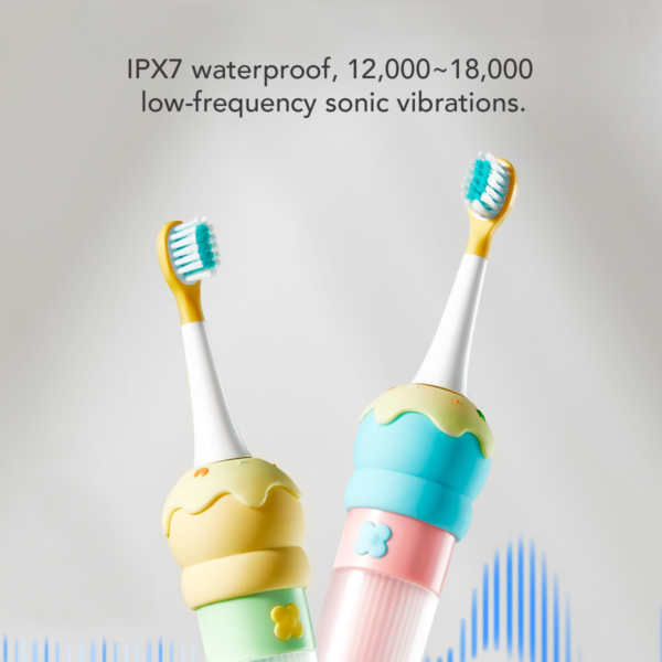 Sakumini 3IN1 Electric Toothbrush Sikat Gigi Gusi Sensitif Elektrik Anak Lembut Waterproof Rechargeable - Image 4