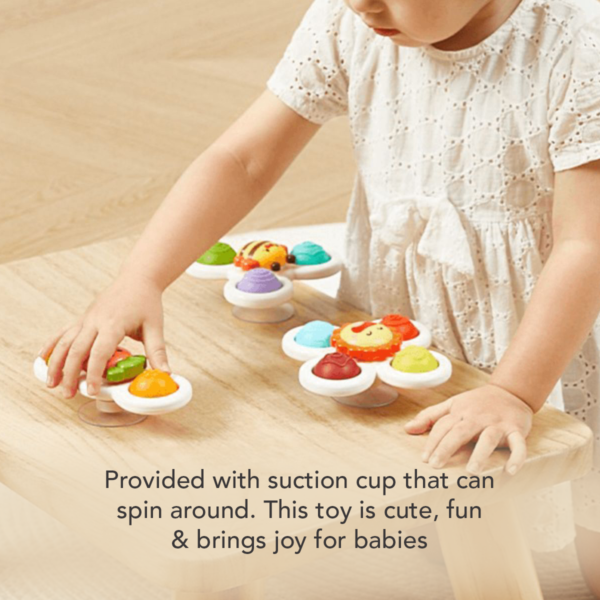Sakumini 3in1 Fidget Spinner Suction Mainan Anak Edukasi Pop it Sensorik Motorik Bayi - Image 6