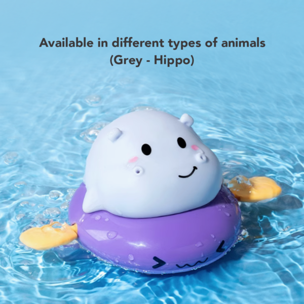 Sakumini Mainan Motorik Mandi Anak Bayi Berenang Air Semprot Kids Water Spray Riding Fish Toys - Image 8