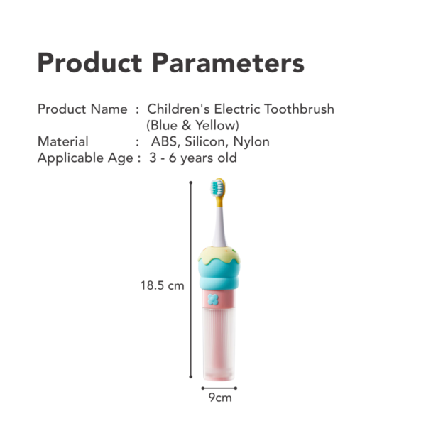 Sakumini 3IN1 Electric Toothbrush Sikat Gigi Gusi Sensitif Elektrik Anak Lembut Waterproof Rechargeable - Image 9