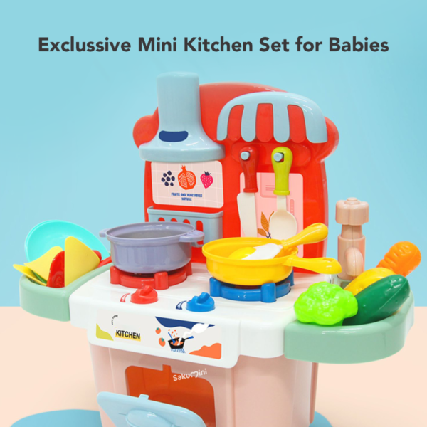 Sakumini Cooking Mini Kitchen Set Toys Mainan Edukasi Masakan Anak - Image 6