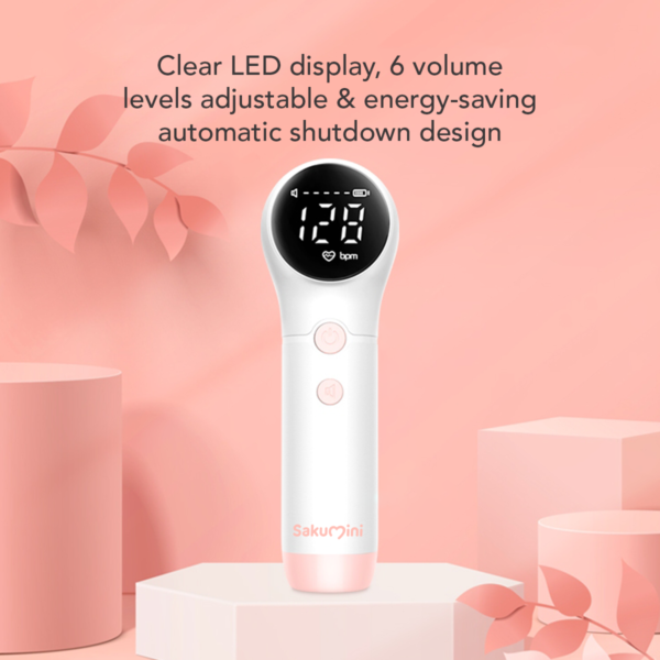 Sakumini Alat Deteksi Jantung Janin Fetal Doppler Heart Rate Monitor - Image 2