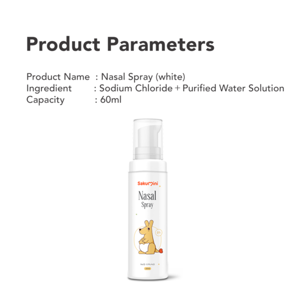 Sakumini Nose Hygiene And Comfort Nasal Spray Semprotan Pembersih Hidung Anak 60ml - Image 7