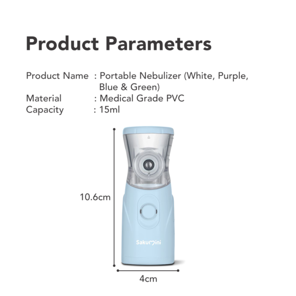 Sakumini Nebulizer Portable Mesh Alat Uap Bantu Pernafasan Anak - Image 9