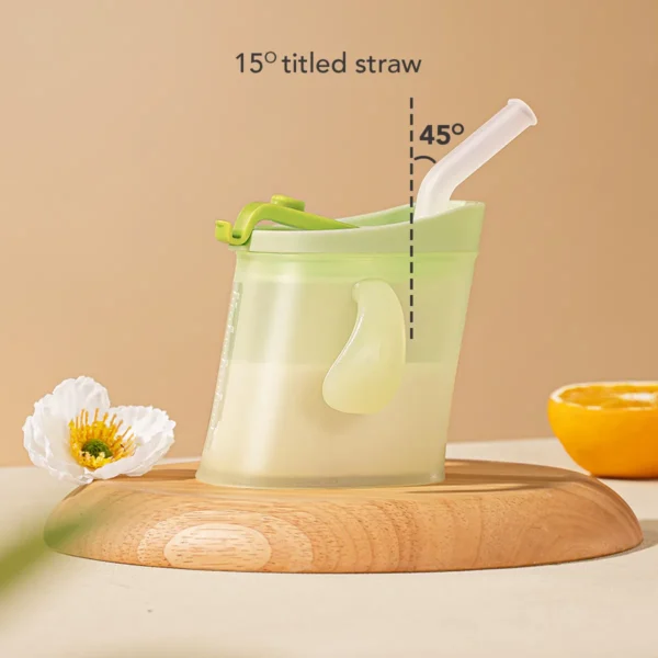 Sakumini 3in1 Curve Straw Training Cup Gelas Minum Sedotan Anak Anti Tumpah 250ml - Image 3