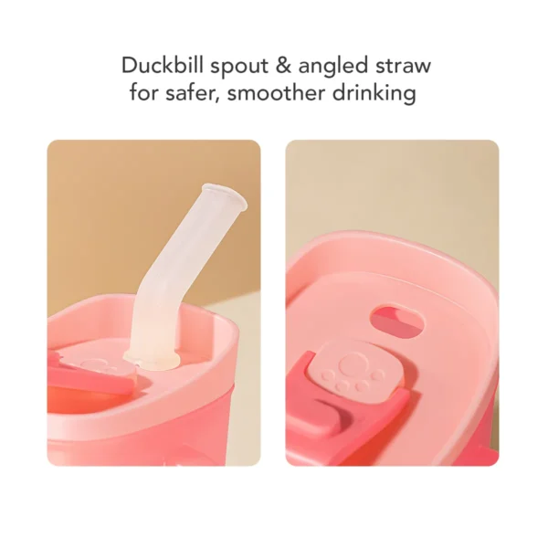 Sakumini 3in1 Curve Straw Training Cup Gelas Minum Sedotan Anak Anti Tumpah 250ml - Image 4