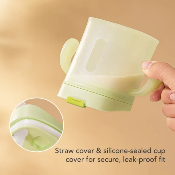 Sakumini 3in1 Curve Straw Training Cup Gelas Minum Sedotan Anak Anti Tumpah 250ml - Image 5