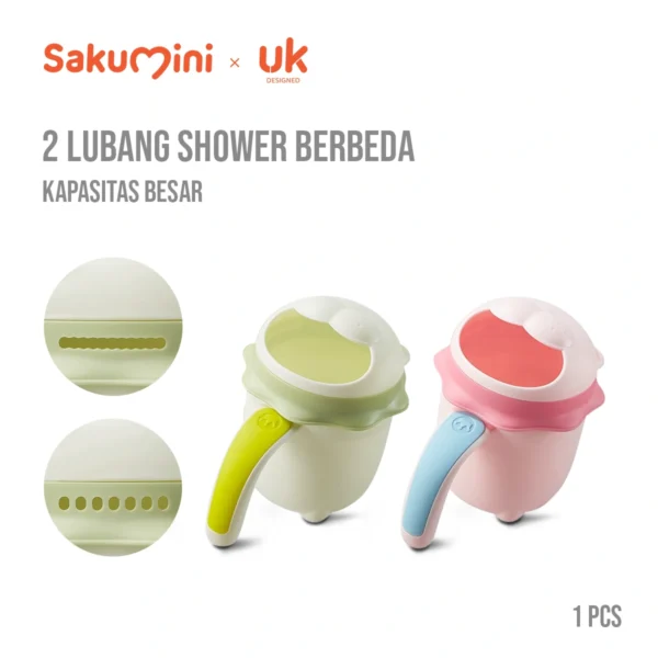 Sakumini Gayung Keramas Mandi Anak Bayi Shampoo Shower Cup Motif Lion