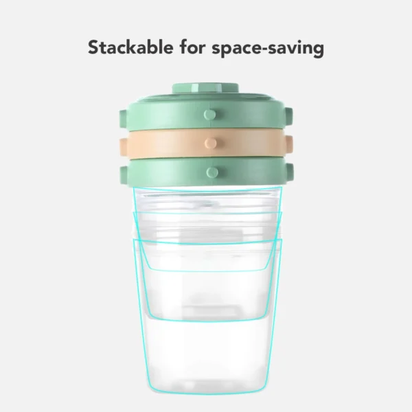 Sakumini Tempat Makan Mpasi Bayi Airtight Baby Food Container Set Isi 3 - Image 5