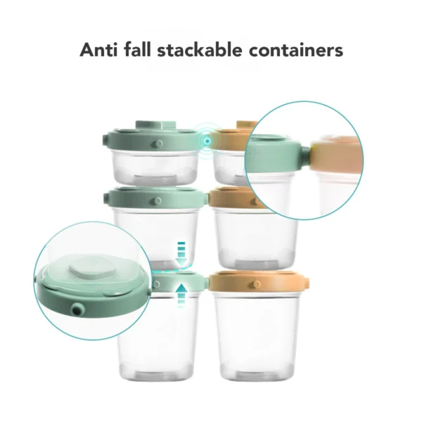Sakumini Tempat Makan Mpasi Bayi Airtight Baby Food Container Set Isi 3 - Image 6