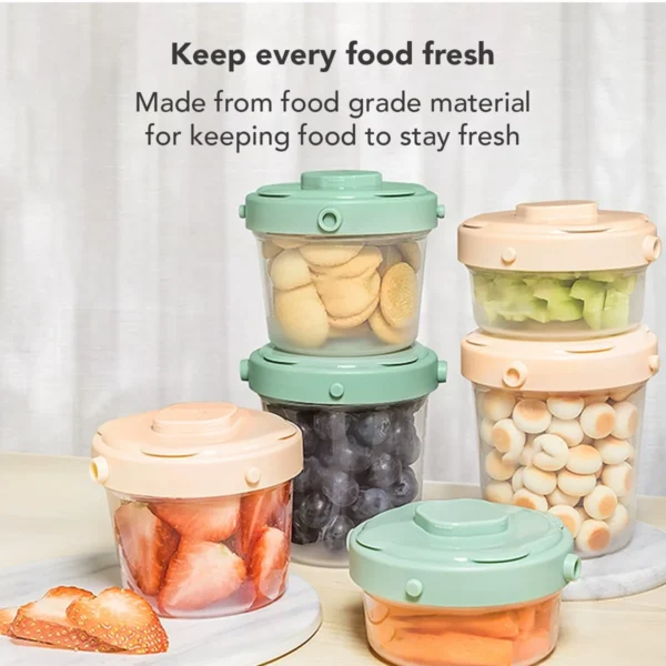 Sakumini Tempat Makan Mpasi Bayi Airtight Baby Food Container Set Isi 3 - Image 8
