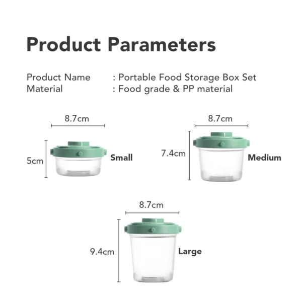 Sakumini Tempat Makan Mpasi Bayi Airtight Baby Food Container Set Isi 3 - Image 9
