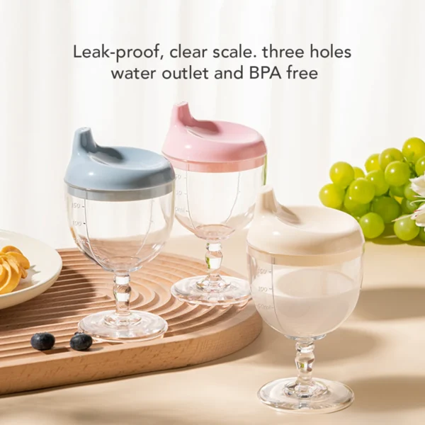 Sakumini Training Cup 2in1 Gelas Susu Anak Bayi Anti Tumpah Anti Sedat - Image 3
